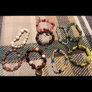 Lot 7 ** 9 homemade bracelets